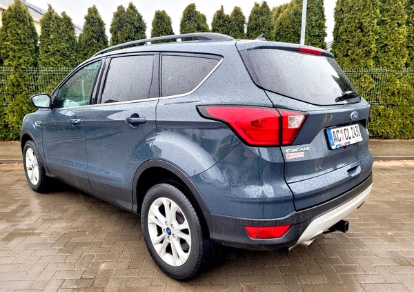 Ford Escape cena 73500 przebieg: 86840, rok produkcji 2019 z Pniewy małe 137